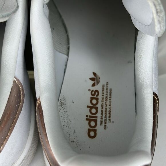 ADIDAS STAN SMITH WHT/GLD WOMENS SNEAKERS FTL-02-006 - Picture 6 of 12